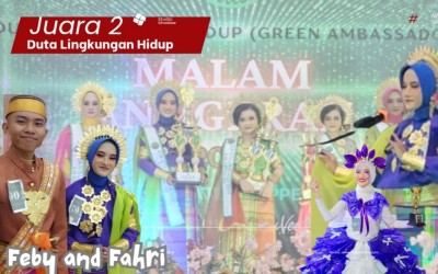 Tiket Madrasah Adiwiyata sukses dikantongi, Feby dan Fahri Persembahkan Prestasi pada Ajang Duta Lingkungan Hidup