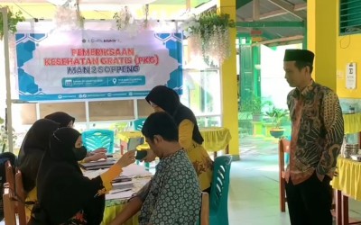 Program Unggulan Presiden Prabowo Hadir di MAN 2 Soppeng,  320 siswa discreening
